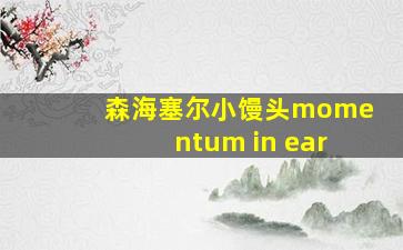 森海塞尔小馒头momentum in ear